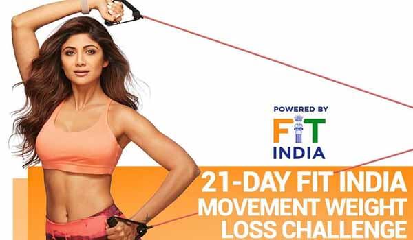 Shilpa Shetty tie-up with Fit India Movement to provide her 21-day weight loss program